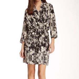 Collective Concepts Printed Surplice Dress XS